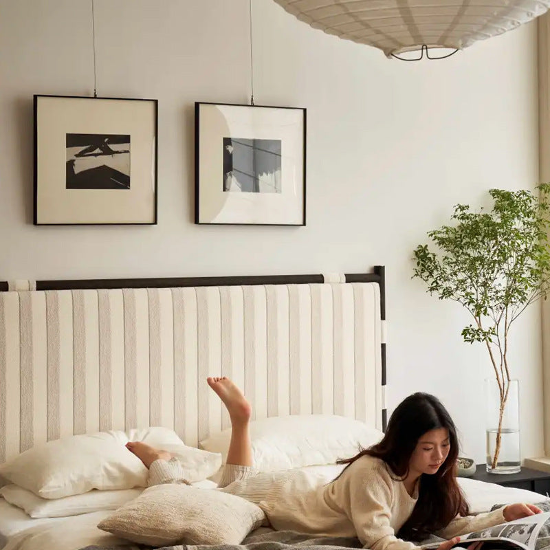 Scandinavian Minimalist Abstract Wall Art - Wabi-Sabi Black and White Brushstroke Painting, Nordic Line Art for Dining Room & Living Room, Zen Inspired Oriental Canvas, Curated Gallery Ready Fine Art Print