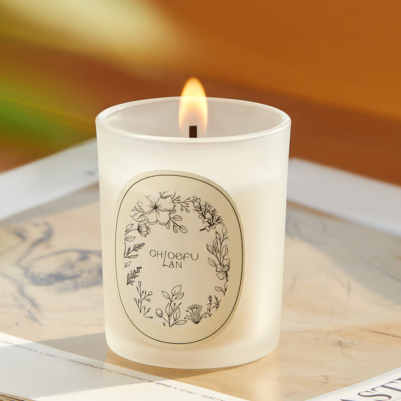 3-Piece Matte Glass Aromatherapy Candle Set - Perfect for Christmas, Business Gifting & Birthday Presents, Made with Natural Soy Wax, Delivers Relaxing & Calming Effects via Aromatherapy