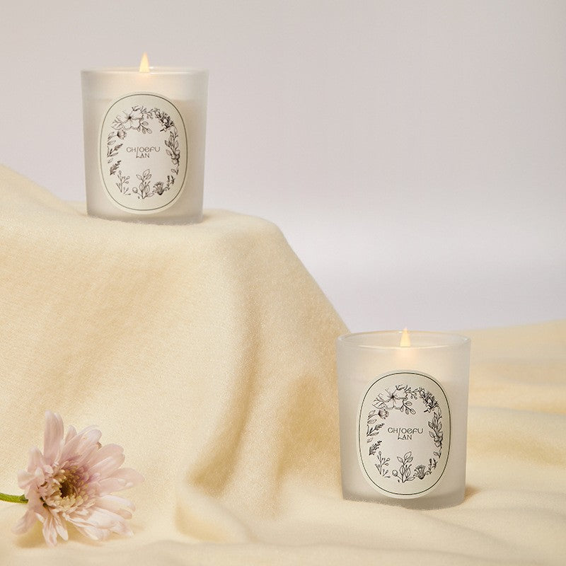 2025 New Frosted Jar Aromatherapy Candle, Plant-Blended Wax with Essential Oil Scent, Home Decoration & Stylish Gift for Souvenir, Available in Multiple Fragrances Including Gardenia & Jasmine