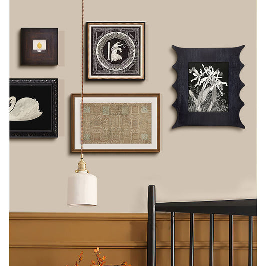 Vintage French Modern Gallery Wall Art, Mid-Century Abstract Canvas Print, Old Money Style Luxury Wall Decor for Living Room, Entryway, Study Room, Sophisticated Boho Chic Artistic Statement Piece