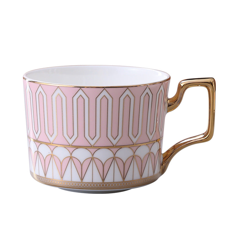 Luxury Ceramic Coffee Mug & Saucer Gift Set, Elegant Couple Cups for New Home Housewarming, Wedding & Christmas Present, Gold Trimmed Bone China Tea Cup Collection