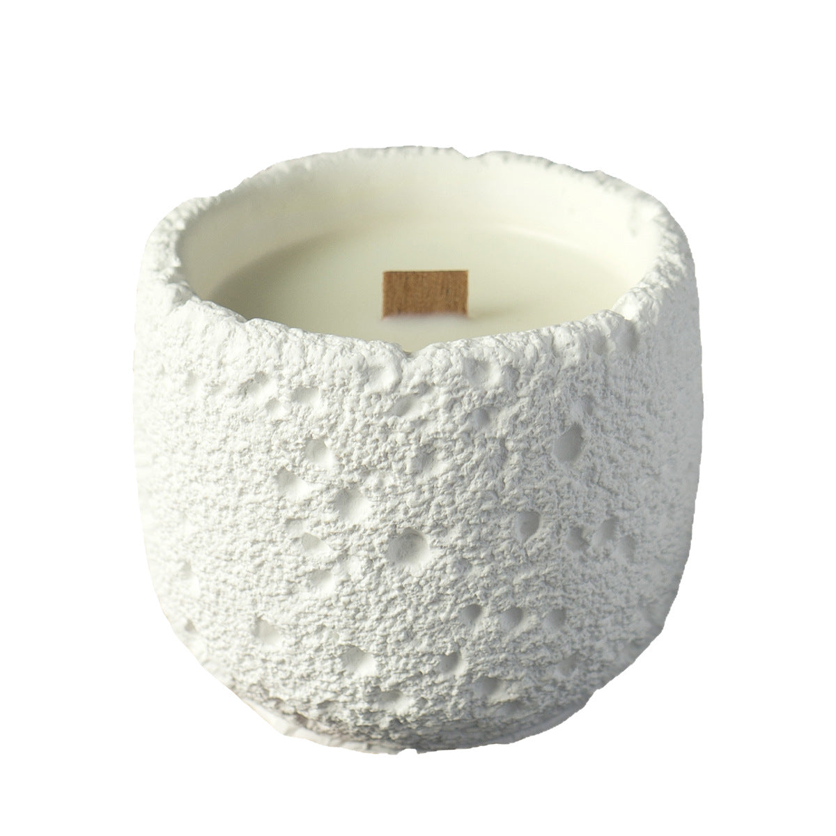 Eco-Friendly Plaster Cup Scented Candle - Natural Soy Wax Aromatherapy Gifts, Flameless Smokeless Home Decor, Luxury Wedding Favors & Photo Props