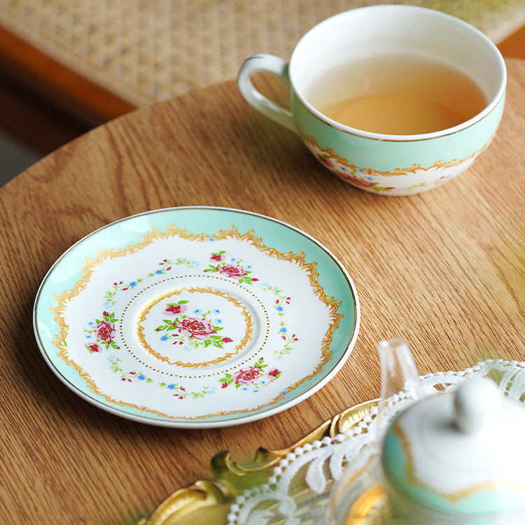 "Luxury English Afternoon Tea Set for One - European Ceramic Nesting Teapot & Teacup, Single-Serve Tea Brewing Kit, Elegant Floral Design, BPA-Free Porcelain, Perfect for Home Tea Rituals & Gift-Giving"