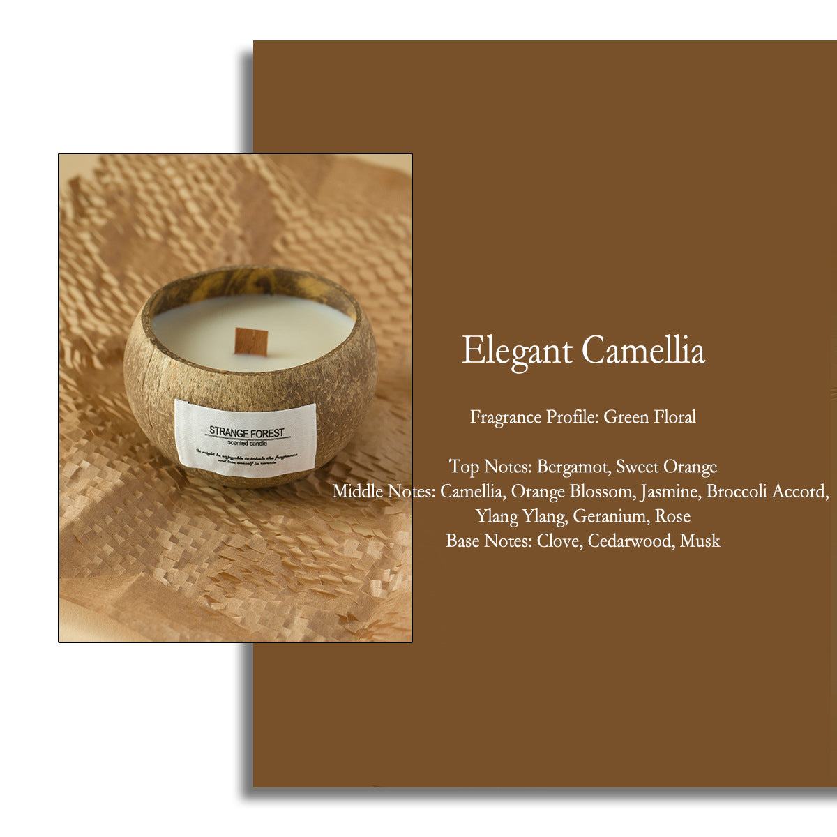 【 $9.99 each - Mix & Match 3-Piece Set】Wholesale Natural Coconut Shell Vanilla Candles Bulk - Custom Aromatherapy Soy Wax Candles, Home Decor Gift, Private Label Shipping