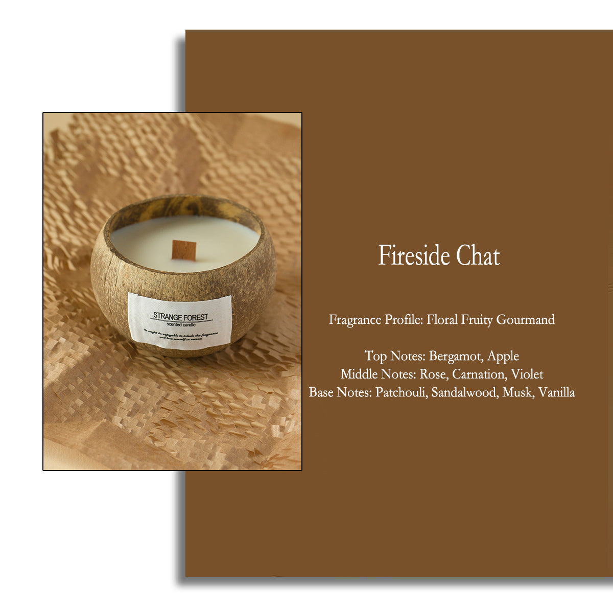 【 $9.99 each - Mix & Match 3-Piece Set】Wholesale Natural Coconut Shell Vanilla Candles Bulk - Custom Aromatherapy Soy Wax Candles, Home Decor Gift, Private Label Shipping