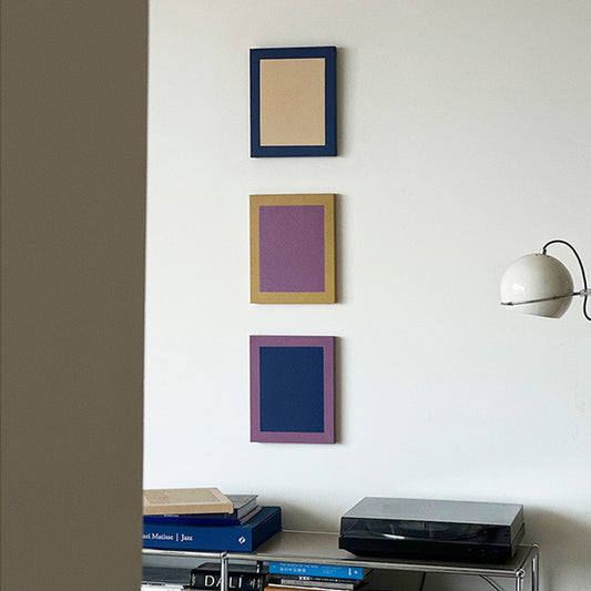 Emotional Colors | Modern Minimalist Textured Color Blocks | Niche Aesthetic Feature Wall Art | Designer Bedroom Decorative Painting