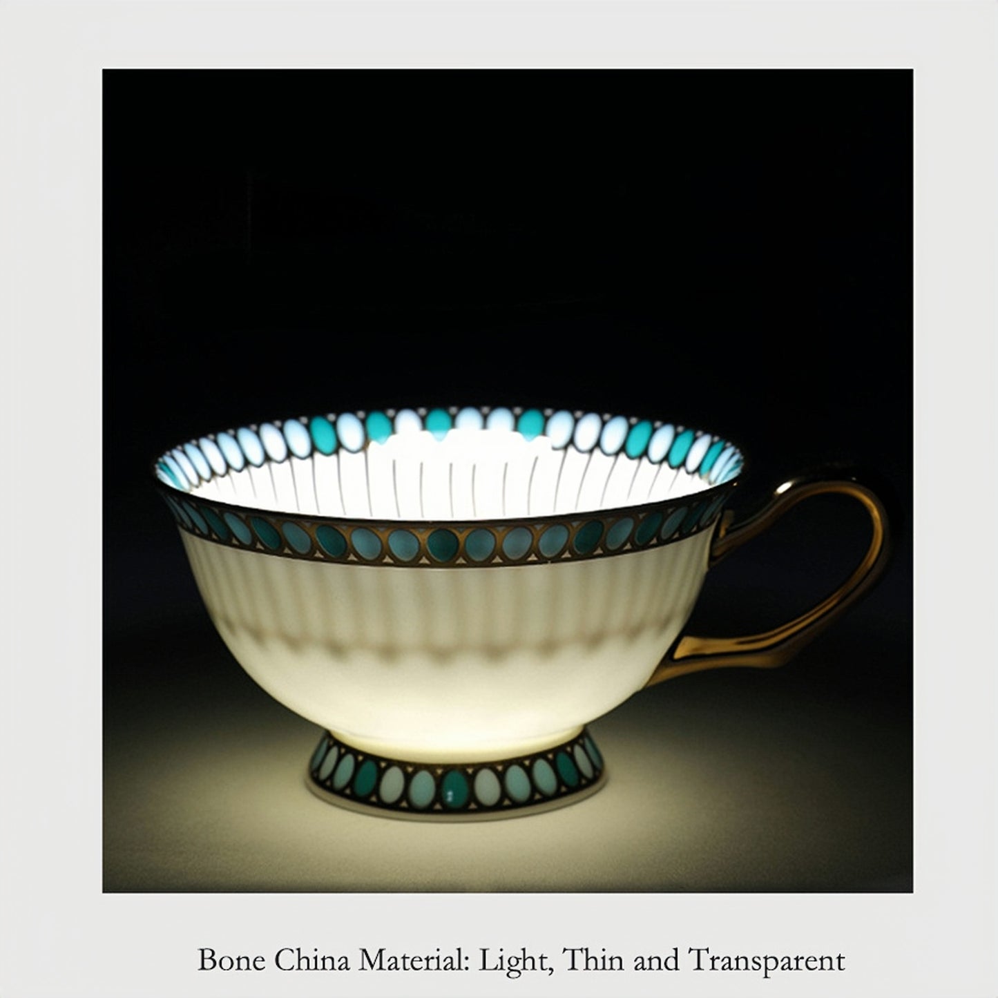 Luxury Fine Bone China Coffee & Tea Cup Set with Saucers, Elegant European/English Style, High-End Aesthetic Tableware for Afternoon Tea, Gold Rim, Microwave Safe, Premium Gift Box for Wedding, Housewarming & Mother's Day - Modern Home Decor