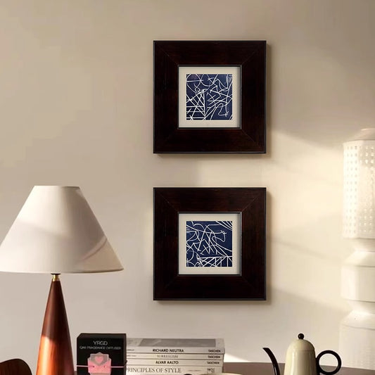 Modern Minimalist Abstract Wall Art - Italian Style Wall Art for Living Room, Mid-Century Modern Bedroom Decor, Premium Gallery Wall Painting for Dining Room