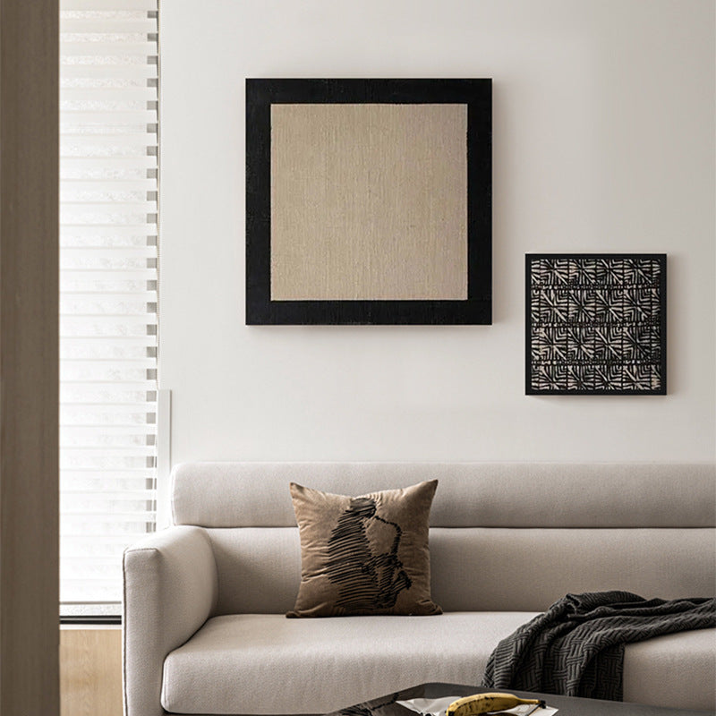 "Wabi Sabi Abstract Minimalist Diptych Wall Art, Mid-Century Modern Bedroom Canvas Prints, Frameless Textured Painting for Living Room and Bedroom Decor, Neutral Tone Japanese Inspired Artwork"