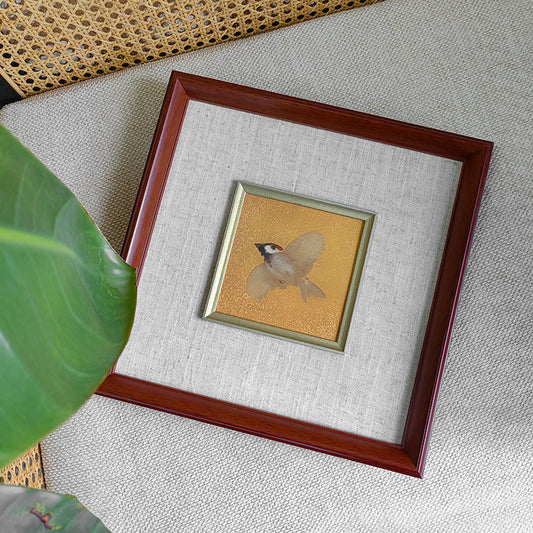 Vintage Chinese Bird Art Print, Oriental Brush Painting, Mid-Century Modern Wall Decor, Entryway Hanging Scroll, Boho Home Gallery, Unique Cabinet Top Decoratio