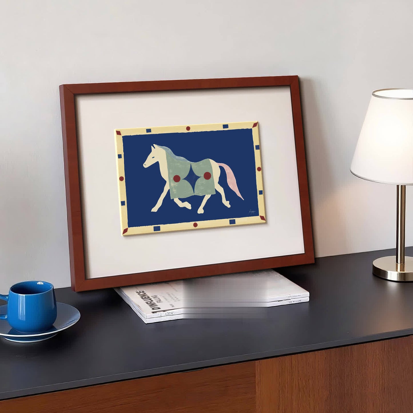 Silk Textile Art Wall Hanging "Bonny's Blanket", Mid-Century Modern Abstract Geometric Print, Bauhaus Style Entryway Decor, Bohemian Minimalist Dining Room Sideboard Tapestry, Luxury Textured Kitchen Painting