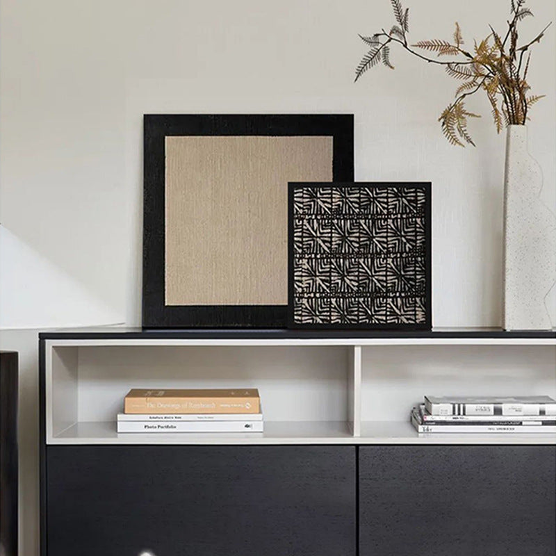 "Wabi Sabi Abstract Minimalist Diptych Wall Art, Mid-Century Modern Bedroom Canvas Prints, Frameless Textured Painting for Living Room and Bedroom Decor, Neutral Tone Japanese Inspired Artwork"