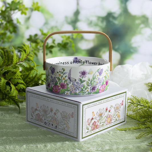 Garden Fruit Basket Ceramic Drinkware Set - Premium Porcelain Cold Water Kettle, Coffee Mug & Cup Saucer, Rustic Modern Farmhouse Style, Microwave & Dishwasher Safe, Ideal for Daily Use & Housewarming Gift