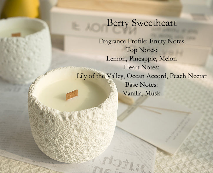 Eco-Friendly Plaster Cup Scented Candle - Natural Soy Wax Aromatherapy Gifts, Flameless Smokeless Home Decor, Luxury Wedding Favors & Photo Props