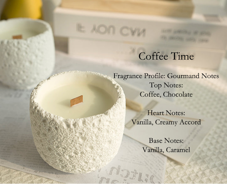Eco-Friendly Plaster Cup Scented Candle - Natural Soy Wax Aromatherapy Gifts, Flameless Smokeless Home Decor, Luxury Wedding Favors & Photo Props