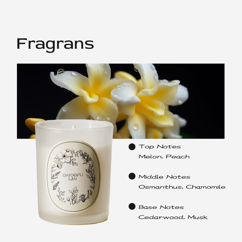 2025 New Frosted Jar Aromatherapy Candle, Plant-Blended Wax with Essential Oil Scent, Home Decoration & Stylish Gift for Souvenir, Available in Multiple Fragrances Including Gardenia & Jasmine