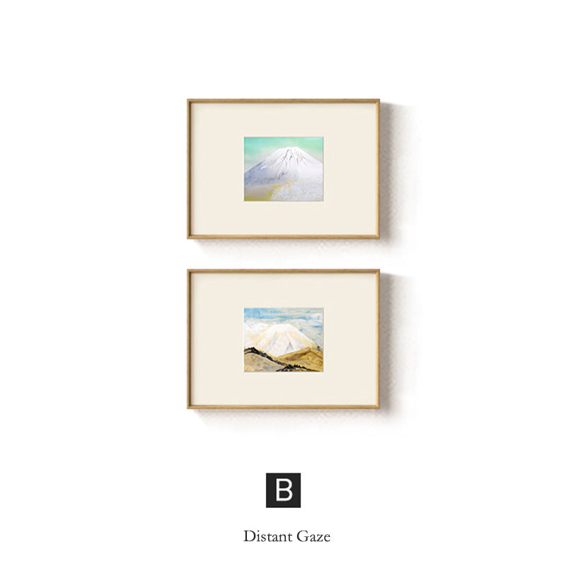 "Japanese Zen Landscape Wall Art Diptych, Wabi-Sabi Pine Forest Canvas Print for Living Room, Bedroom Nature Mural, Asian Minimalist Scroll, Double Panel Botanical Painting for Airbnb bedroom"