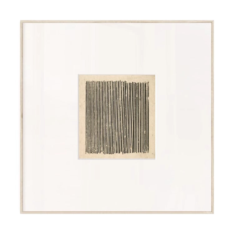 Wabi-Sabi Mid-Century Modern Abstract Wall Art - Japanese Inspired Wall Art for Living Room, Scandinavian Minimalist Painting for Bedroom, Curated Gallery Ready Hanging