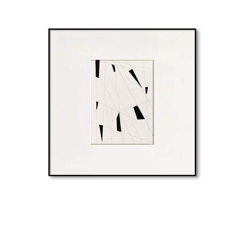 "Melancholy" Modern Minimalist Living Room Wall Art, Black White Gray Abstract Painting, Bedroom Office Commercial Gallery Wall Set