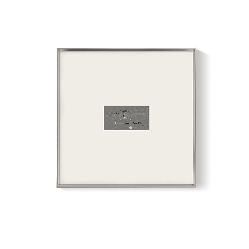 Newton Physics Wall Art - Love & Gravity Minimalist Canvas Print, Scientific Home Decor for Office, Study Room, Modern Living Room Aesthetic