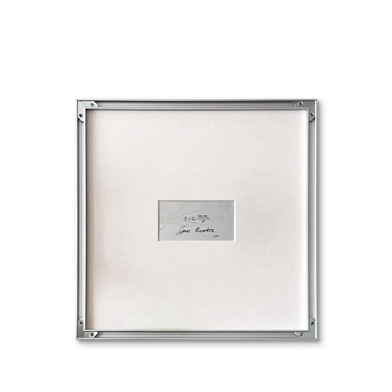 Newton Physics Wall Art - Love & Gravity Minimalist Canvas Print, Scientific Home Decor for Office, Study Room, Modern Living Room Aesthetic