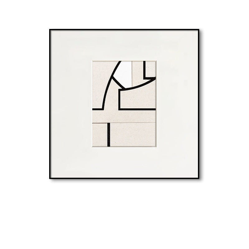 "Melancholy" Modern Minimalist Living Room Wall Art, Black White Gray Abstract Painting, Bedroom Office Commercial Gallery Wall Set