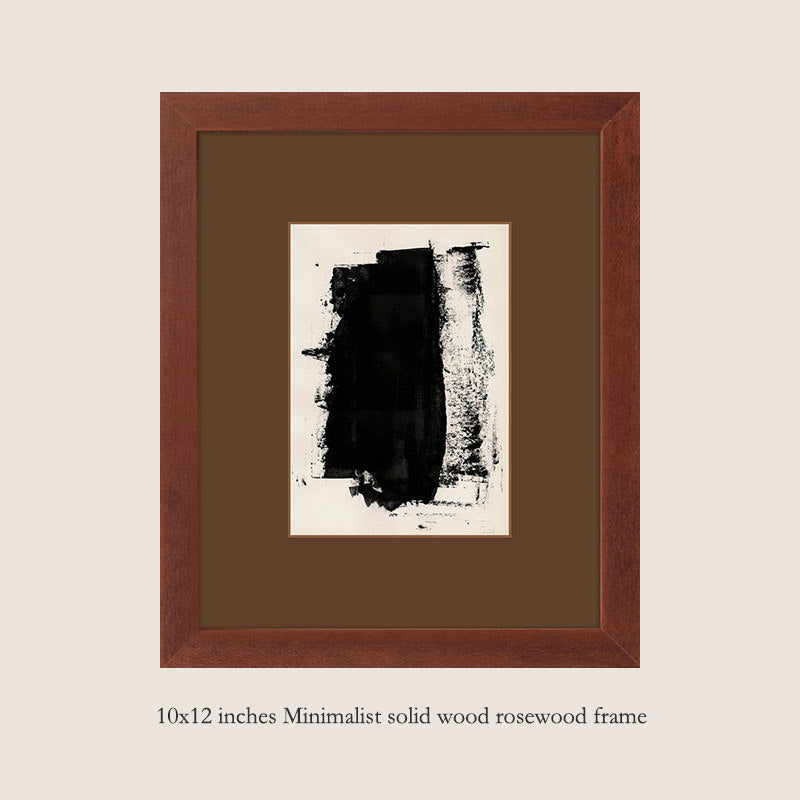 Solid Wood Frame Modern Minimalist Abstract Luxury Art Combination Decorative Painting, Mid-Century Modern Style Living Room Sofa Background, Restaurant Fireplace Wall Art