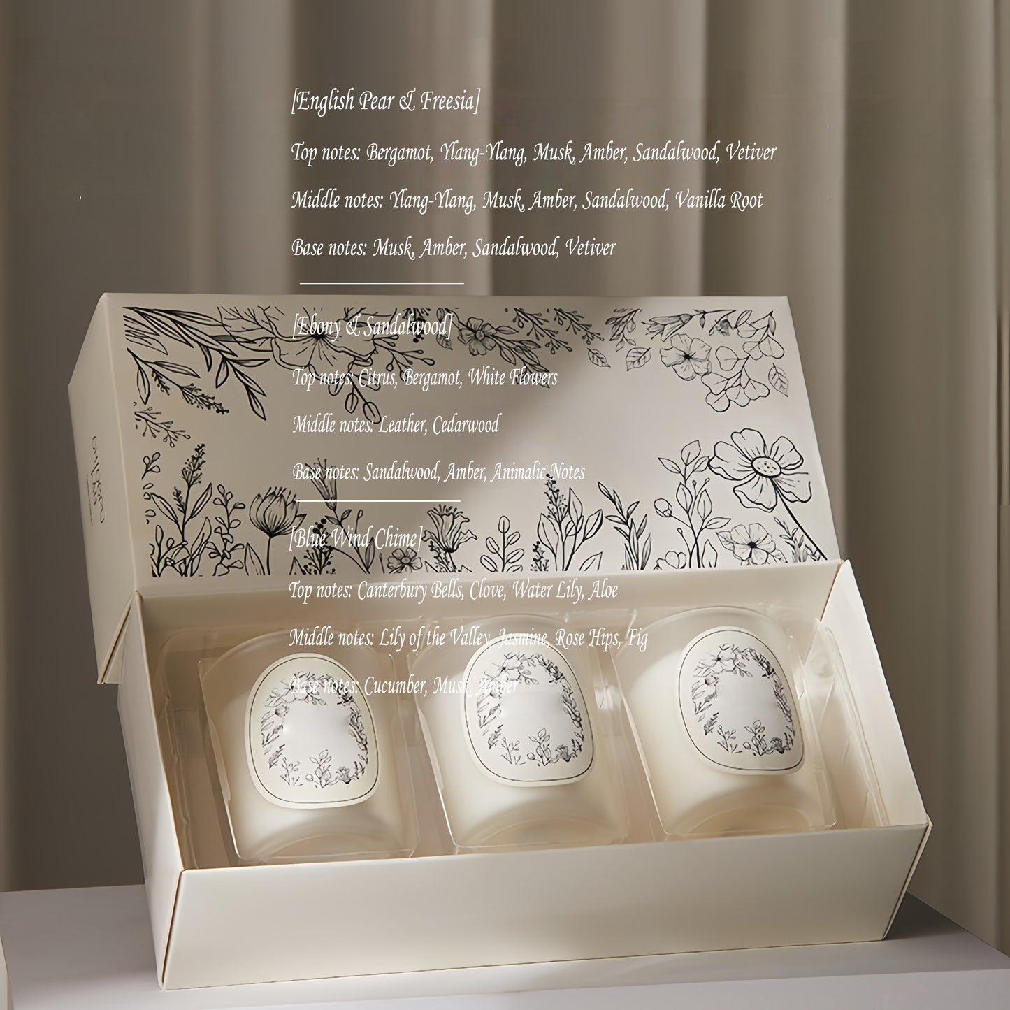 3-Piece Matte Glass Aromatherapy Candle Set - Perfect for Christmas, Business Gifting & Birthday Presents, Made with Natural Soy Wax, Delivers Relaxing & Calming Effects via Aromatherapy