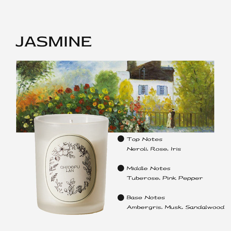2025 New Frosted Jar Aromatherapy Candle, Plant-Blended Wax with Essential Oil Scent, Home Decoration & Stylish Gift for Souvenir, Available in Multiple Fragrances Including Gardenia & Jasmine