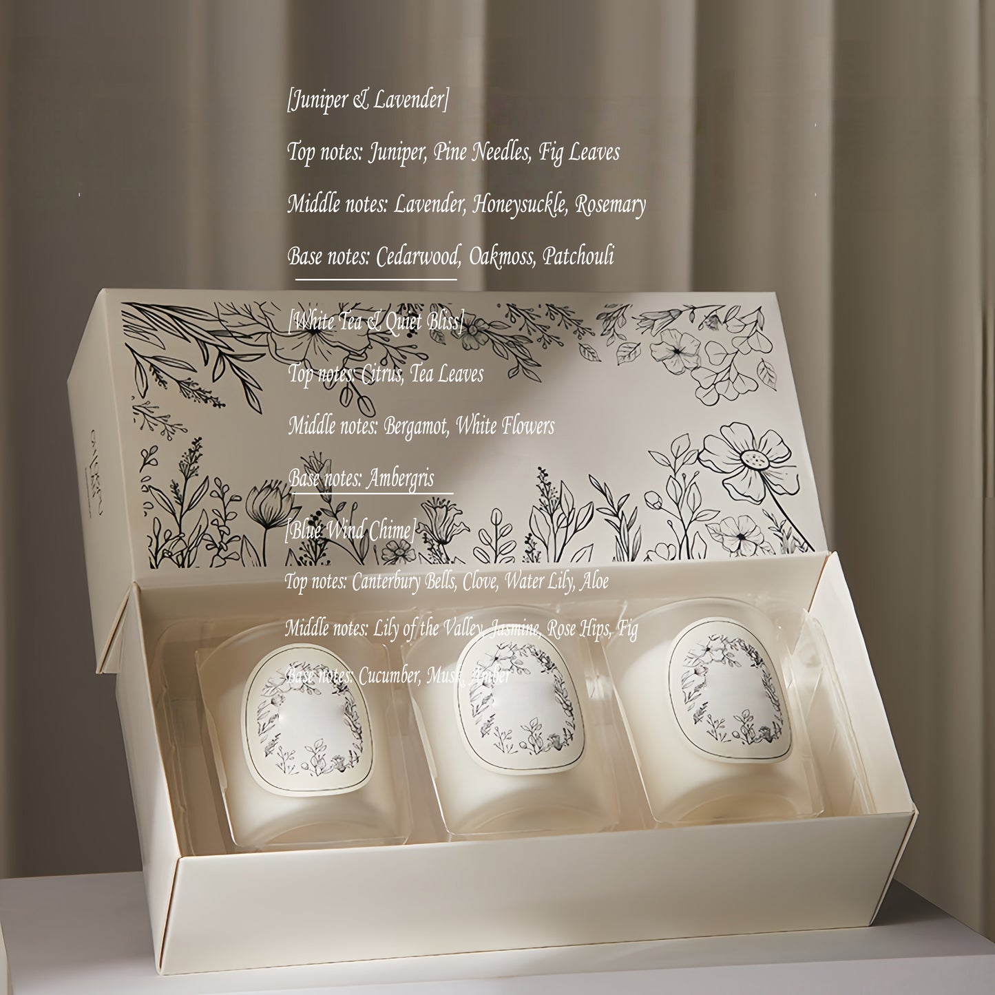 3-Piece Matte Glass Aromatherapy Candle Set - Perfect for Christmas, Business Gifting & Birthday Presents, Made with Natural Soy Wax, Delivers Relaxing & Calming Effects via Aromatherapy